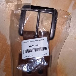 34 Veg Tan Leather Belt - Made in USA